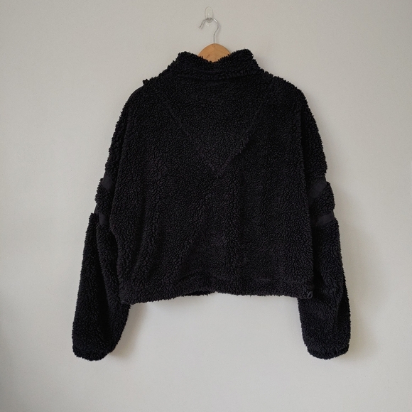 Free People Nantucket Fleece Sweatshirt Size Small Black Fp Movement Pullover - Picture 8 of 16